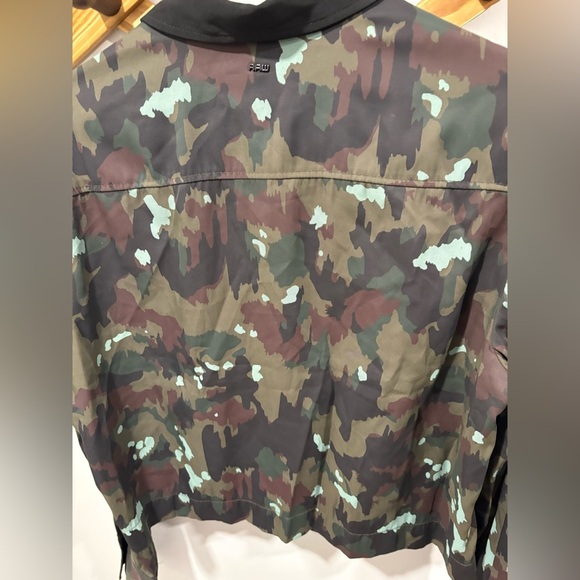 G STAR RAW VODAN CAMO CROP BUTTON UP SHIRT - Picture 8 of 12